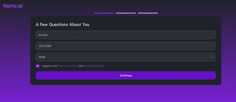 nomi-ai-login