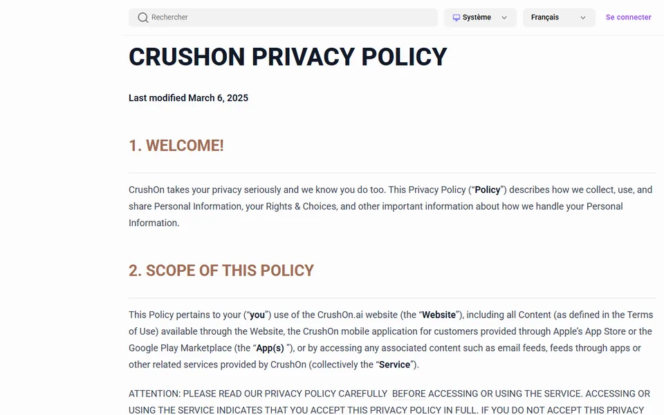 crushon-ai-donnees-personnelles