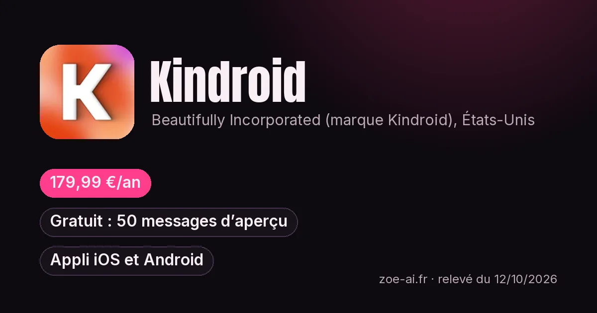 kindroid-avis